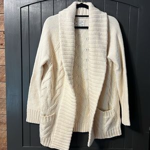 Abercrombie Cardigan Cream Heavyweight